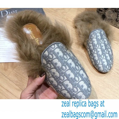 Dior Shearling Fur Slippers 07 2020