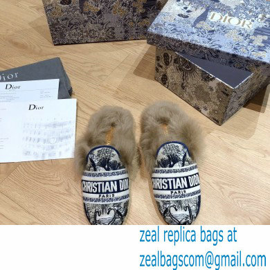 Dior Shearling Fur Slippers 09 2020 - Click Image to Close