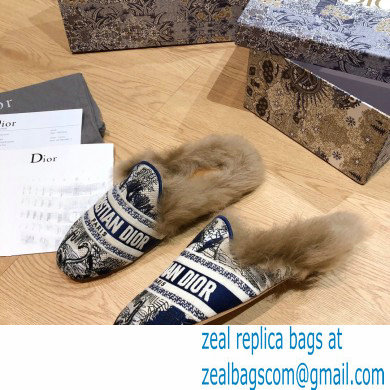 Dior Shearling Fur Slippers 09 2020 - Click Image to Close