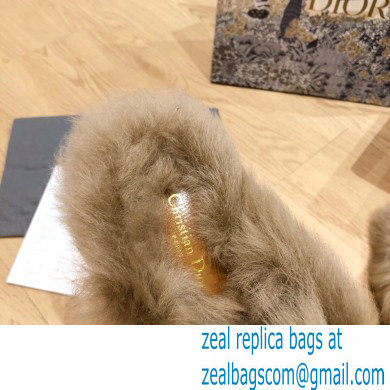 Dior Shearling Fur Slippers 09 2020