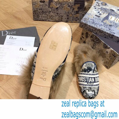 Dior Shearling Fur Slippers 09 2020