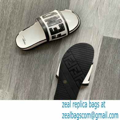 Fendi Roma Joshua Vides Fussbett Sandals Leather White 2020