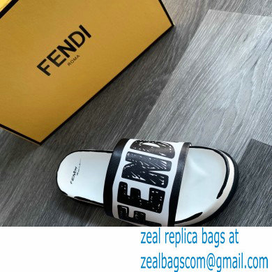 Fendi Roma Joshua Vides Fussbett Sandals Leather White 2020 - Click Image to Close