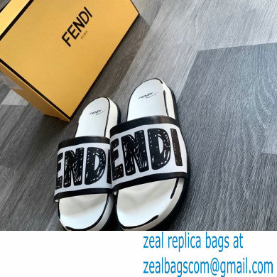 Fendi Roma Joshua Vides Fussbett Sandals Leather White 2020