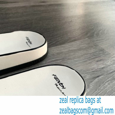 Fendi Roma Joshua Vides Fussbett Sandals Leather White 2020