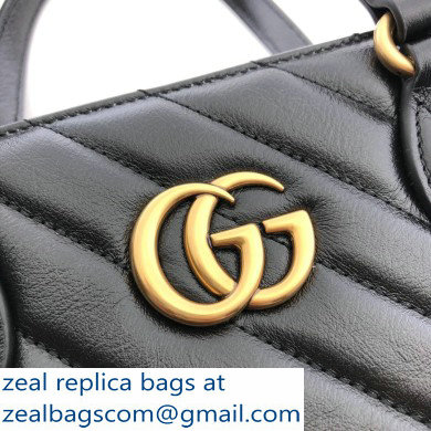 Gucci GG Marmont Medium Tote Bag 627332 Black 2020