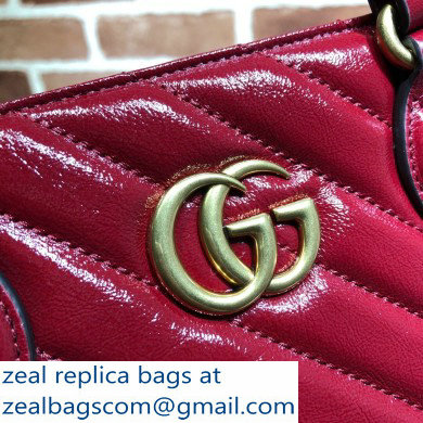 Gucci GG Marmont Medium Tote Bag 627332 Red 2020 - Click Image to Close