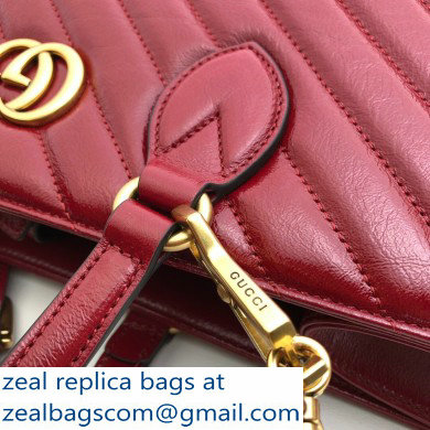 Gucci GG Marmont Medium Tote Bag 627332 Red 2020