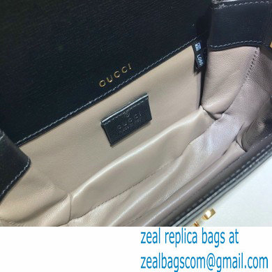Gucci Sylvie 1969 Mini Shoulder Bag 615965 Black 2020