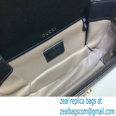 Gucci Sylvie 1969 Mini Shoulder Bag 615965 Black 2020 - Click Image to Close