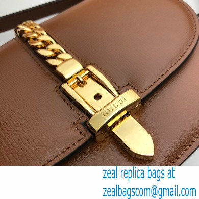 Gucci Sylvie 1969 Mini Shoulder Bag 615965 Brown 2020