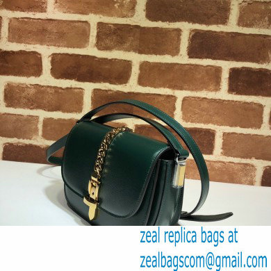 Gucci Sylvie 1969 Mini Shoulder Bag 615965 Green 2020