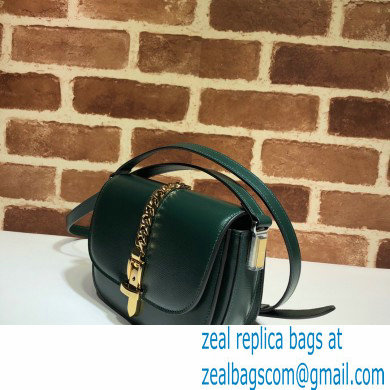 Gucci Sylvie 1969 Mini Shoulder Bag 615965 Green 2020 - Click Image to Close