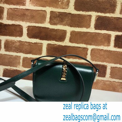 Gucci Sylvie 1969 Mini Shoulder Bag 615965 Green 2020