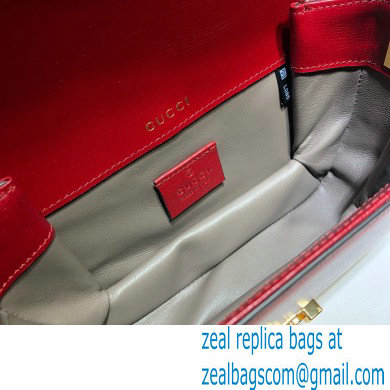 Gucci Sylvie 1969 Mini Shoulder Bag 615965 Red 2020 - Click Image to Close