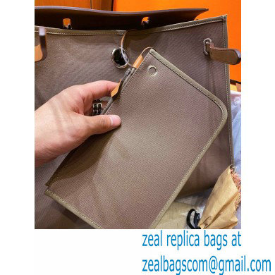 Hermes Herbag Zip 39 Bag in Original Quality Coffee