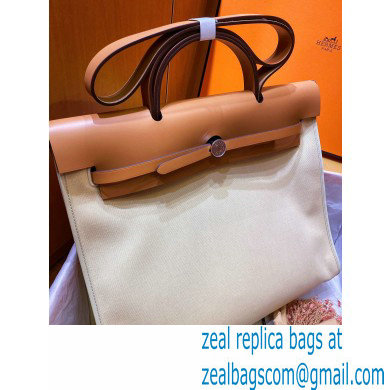 Hermes Herbag Zip 39 Bag in Original Quality Creamy - Click Image to Close