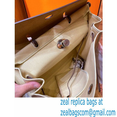 Hermes Herbag Zip 39 Bag in Original Quality Creamy - Click Image to Close