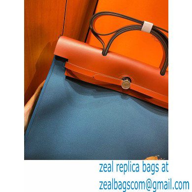 Hermes Herbag Zip 39 Bag in Original Quality denim blue