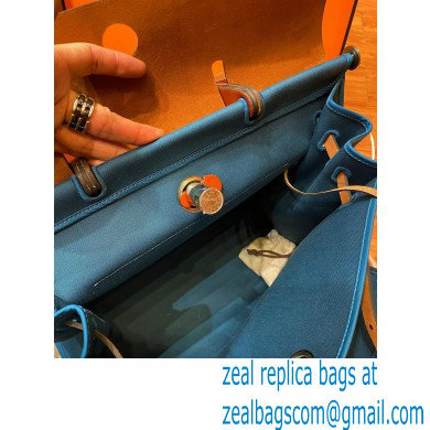 Hermes Herbag Zip 39 Bag in Original Quality denim blue