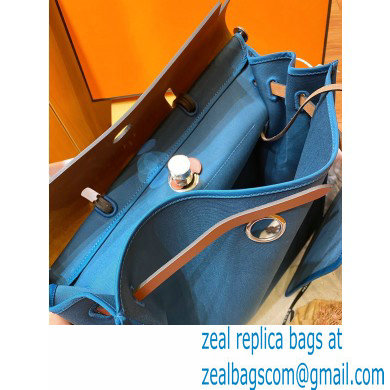 Hermes Herbag Zip 39 Bag in Original Quality denim blue