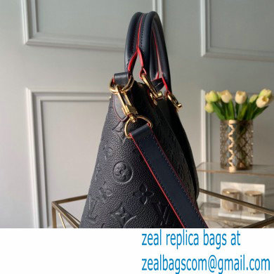 LOUIS VUITTON V TOTE BB MONOGRAM EMPREINTE M44845 BLACK