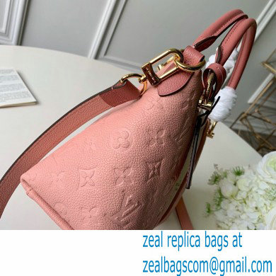 LOUIS VUITTON V TOTE BB MONOGRAM EMPREINTE M44845 PINK/BEIGE