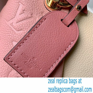 LOUIS VUITTON V TOTE BB MONOGRAM EMPREINTE M44845 PINK/BEIGE