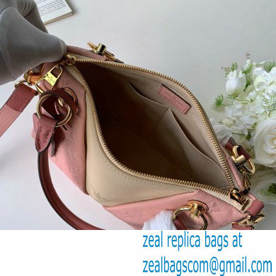 LOUIS VUITTON V TOTE BB MONOGRAM EMPREINTE M44845 PINK/BEIGE - Click Image to Close