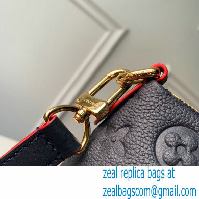 LOUIS VUITTON V TOTE MM MONOGRAM EMPREINTE M44397 BLACK WITH ROSY PIPING - Click Image to Close