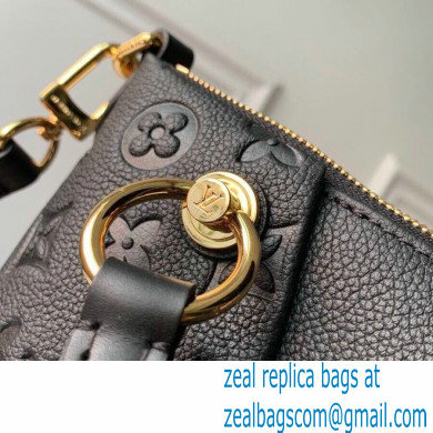 LOUIS VUITTON V TOTE MM MONOGRAM EMPREINTE M44422 BLACK