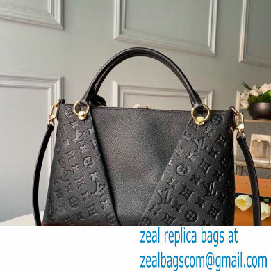 LOUIS VUITTON V TOTE MM MONOGRAM EMPREINTE M44422 BLACK