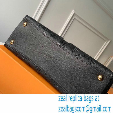 LOUIS VUITTON V TOTE MM MONOGRAM EMPREINTE M44422 BLACK