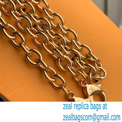 Louis Vuitton Damier Ebene Canvas Vavin Chain Wallet N60237 Creme