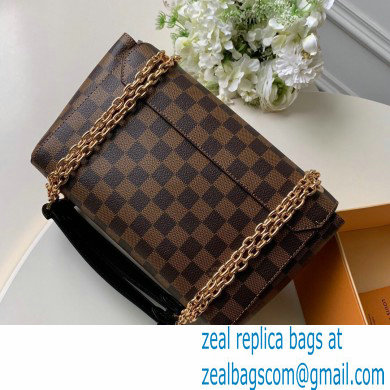 Louis Vuitton Damier Ebene Canvas Vavin PM Bag N40108 Black - Click Image to Close