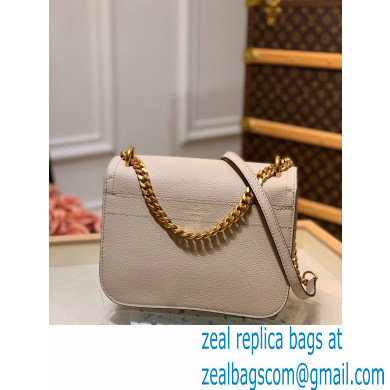 Louis Vuitton Grained Calf Leather Lockme Chain PM Bag M57072 Griege 2020 - Click Image to Close