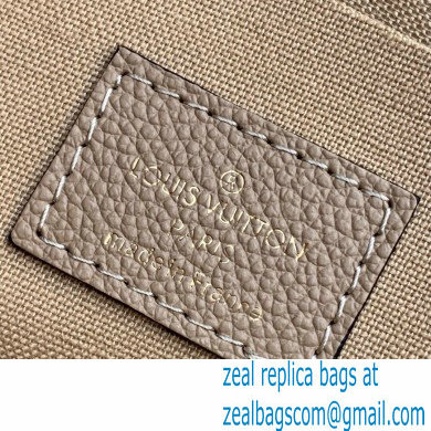 Louis Vuitton Grained Leather Felicie Pochette Bag M69977 Tourterelle Gray 2020 - Click Image to Close