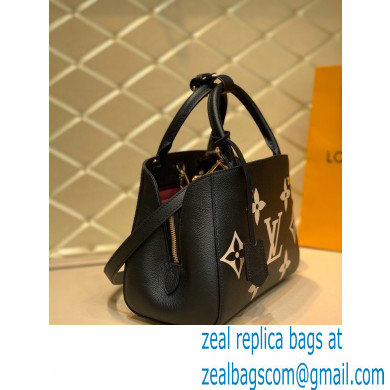 Louis Vuitton Grained Leather Montaigne BB Bag M45489 Black 2020 - Click Image to Close