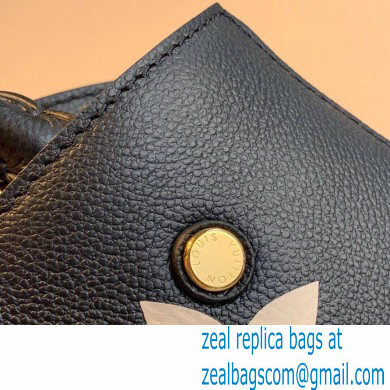 Louis Vuitton Grained Leather Montaigne BB Bag M45489 Black 2020 - Click Image to Close