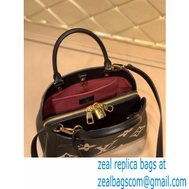 Louis Vuitton Grained Leather Montaigne BB Bag M45489 Black 2020 - Click Image to Close