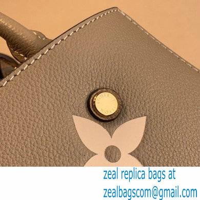 Louis Vuitton Grained Leather Montaigne BB Bag M45489 Tourterelle Gray 2020