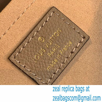 Louis Vuitton Grained Leather Montaigne BB Bag M45489 Tourterelle Gray 2020