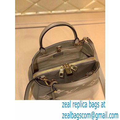 Louis Vuitton Grained Leather Montaigne BB Bag M45489 Tourterelle Gray 2020 - Click Image to Close