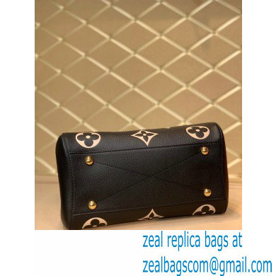 Louis Vuitton Grained Leather Montaigne MM Bag M45499 Black 2020 - Click Image to Close