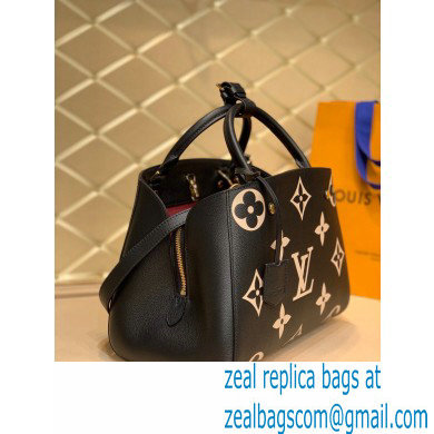 Louis Vuitton Grained Leather Montaigne MM Bag M45499 Black 2020