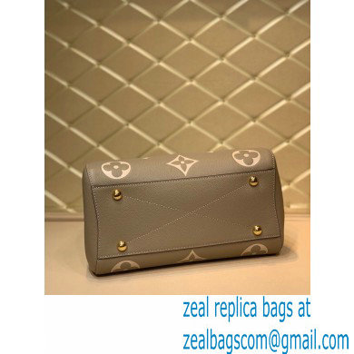 Louis Vuitton Grained Leather Montaigne MM Bag M45499 Tourterelle Gray 2020