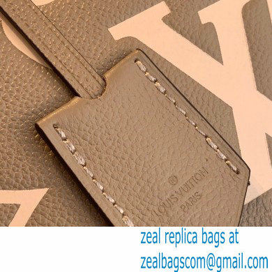 Louis Vuitton Grained Leather Montaigne MM Bag M45499 Tourterelle Gray 2020 - Click Image to Close