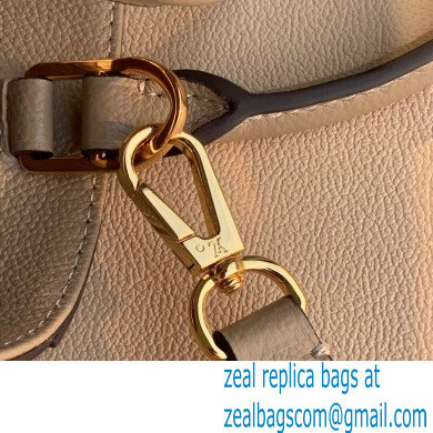 Louis Vuitton Grained Leather Montaigne MM Bag M45499 Tourterelle Gray 2020 - Click Image to Close
