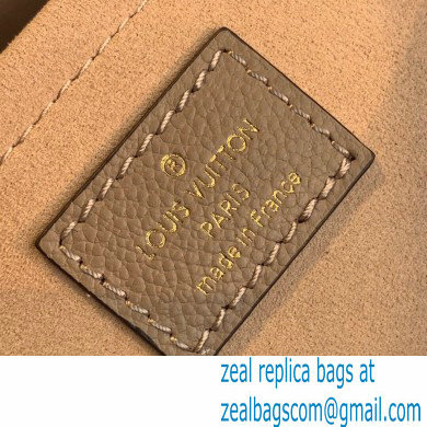 Louis Vuitton Grained Leather Montaigne MM Bag M45499 Tourterelle Gray 2020 - Click Image to Close