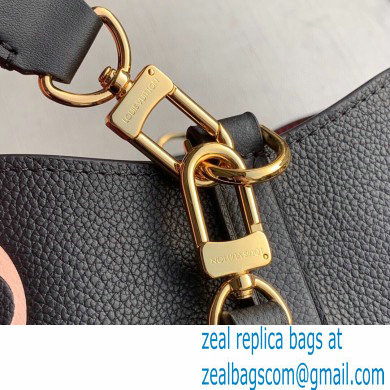 Louis Vuitton Grained Leather NeoNoe MM Bucket Bag M45497 Black 2020